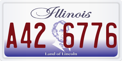 IL license plate A426776