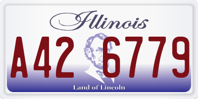 IL license plate A426779
