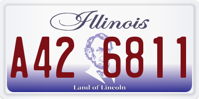 IL license plate A426811