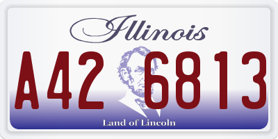 IL license plate A426813