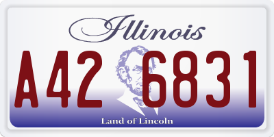 IL license plate A426831
