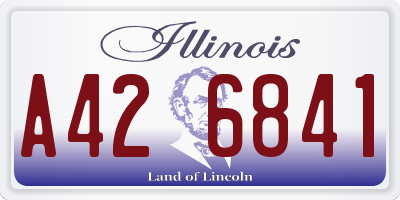 IL license plate A426841