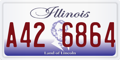 IL license plate A426864