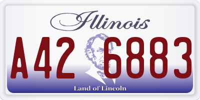 IL license plate A426883