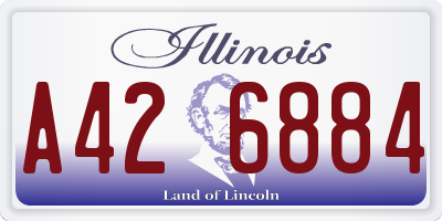 IL license plate A426884