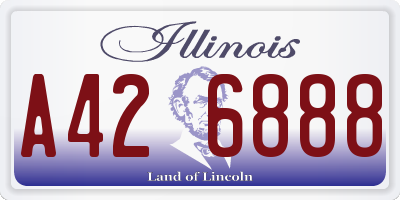IL license plate A426888