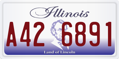 IL license plate A426891