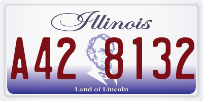 IL license plate A428132