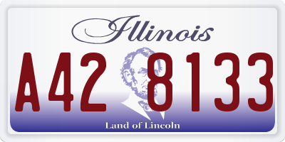 IL license plate A428133