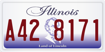 IL license plate A428171