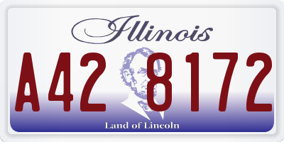 IL license plate A428172