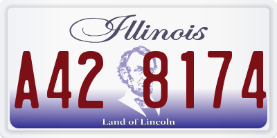 IL license plate A428174