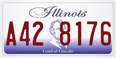 IL license plate A428176