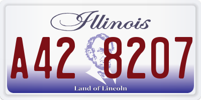 IL license plate A428207