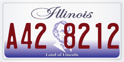 IL license plate A428212