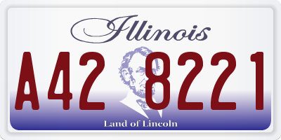 IL license plate A428221