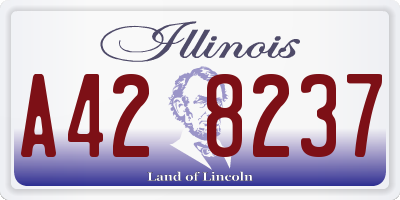 IL license plate A428237