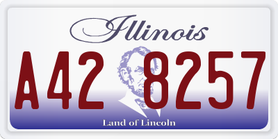 IL license plate A428257