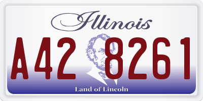 IL license plate A428261