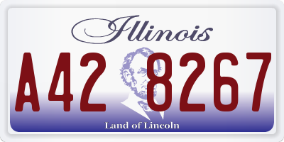 IL license plate A428267