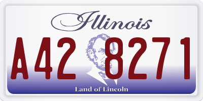 IL license plate A428271