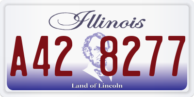 IL license plate A428277