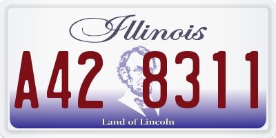 IL license plate A428311