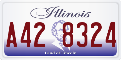 IL license plate A428324