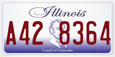 IL license plate A428364