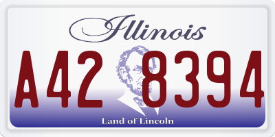 IL license plate A428394