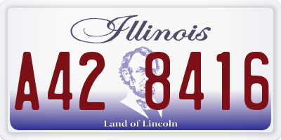 IL license plate A428416
