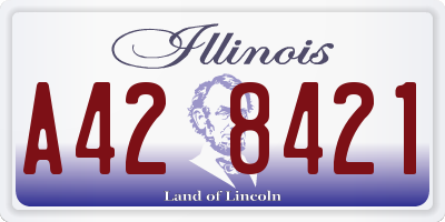 IL license plate A428421