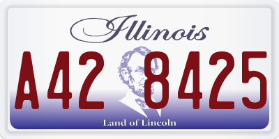 IL license plate A428425