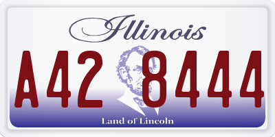 IL license plate A428444