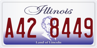IL license plate A428449