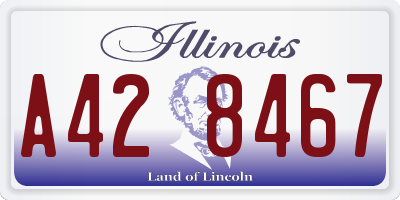 IL license plate A428467