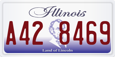 IL license plate A428469