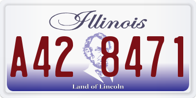IL license plate A428471