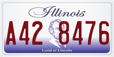 IL license plate A428476