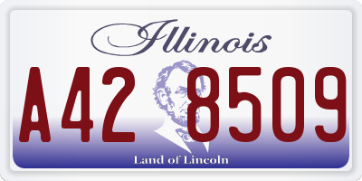 IL license plate A428509