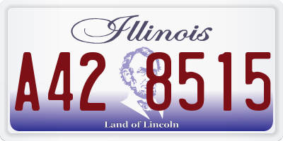 IL license plate A428515