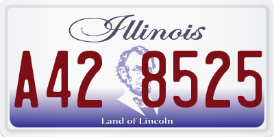 IL license plate A428525