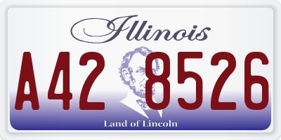 IL license plate A428526