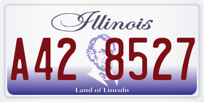 IL license plate A428527
