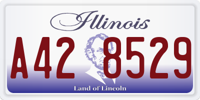 IL license plate A428529