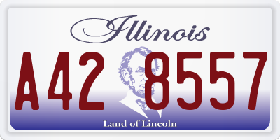 IL license plate A428557
