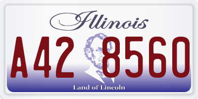 IL license plate A428560