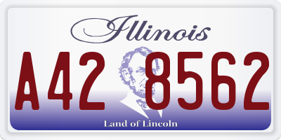 IL license plate A428562