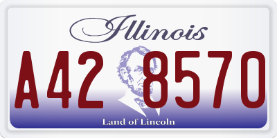 IL license plate A428570
