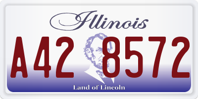 IL license plate A428572